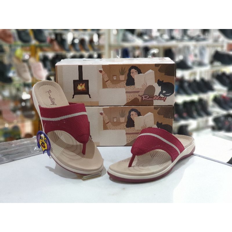 Sandal Wanita RULLIEF | FKT 234 | Maroon