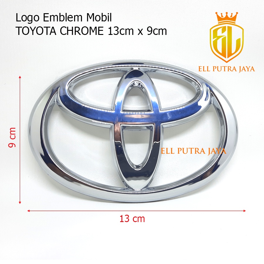 Emblem Toyota Chrome 13cm x 9cm