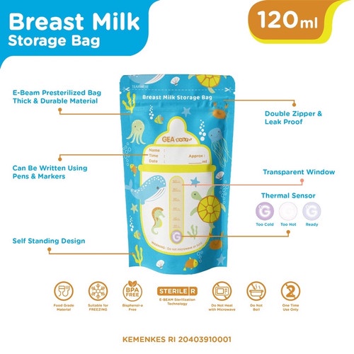 Kantong Asi MILKY HOUSE 120 ml Per Kotak isi 30 pcs Milk Storage Kantong Susu Breastmilk Storage Bag