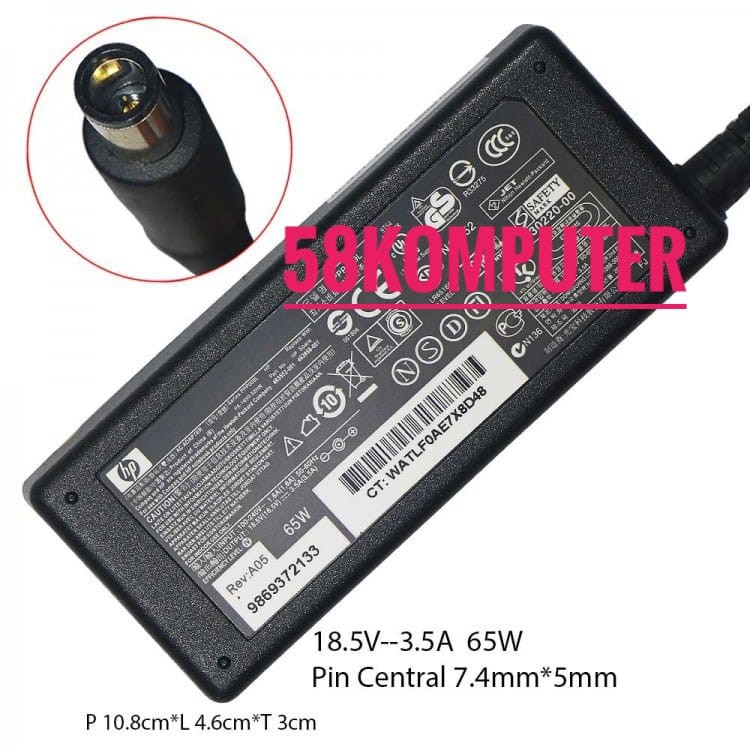 Adapter Charger for HP Compaq pavilion G6 DV5 DV6 DV7 DV4 G50 G60 N193 CQ43 CQ32 CQ60