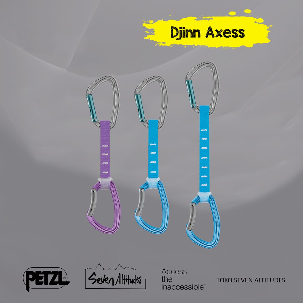 Runner Petzl Quick Draw Djinn Axess for rock climbing