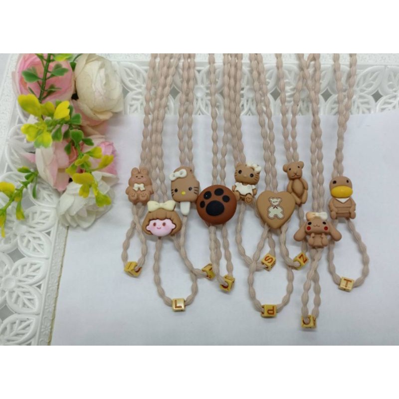 Strap Mask Tali Kalung Strap Masker Kekinian Chocho Boneka Part 2 Headloop Strap Mask Clay Resin Cok