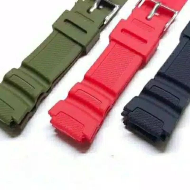 Strap tali karet rubber jam tangan Casio AE1000 GS1002 w218 DG3060T,DG3087T SKMEI1454 , AE1200, AE 1300 AQ S800w