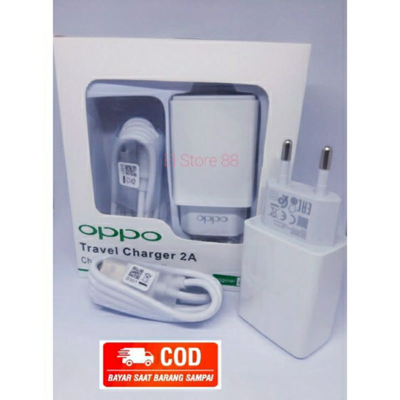 Charger Oppo Original Oppo A3s A5s A12 A1k  A71 A37 A83 A57 A77 A59 A53 A33 Neo 5 5S 7 F1 F1s F7 Cas