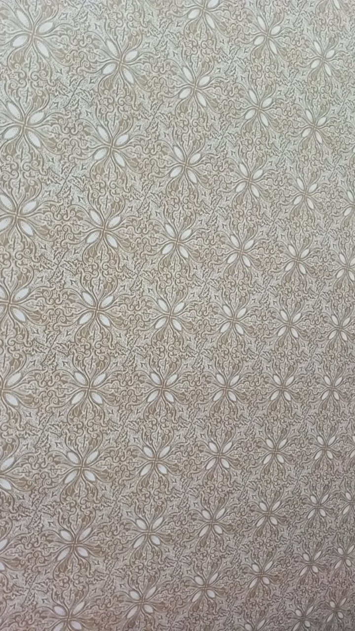 Wallpaper Dinding Sticker Motif Batik Solo Coklat | Ukuran 45cm X 10m