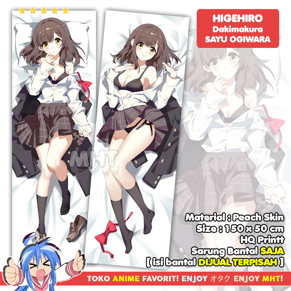 Sarung Bantal Anime Dakimakura Higehiro : Sayu Ogiwara