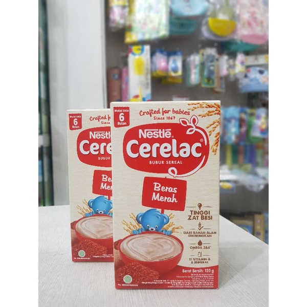 Nestle Cerelac Soya Beras Merah 120g / Bubur Bayi / Makanan Bayi / Bubur Nestle Cerelac