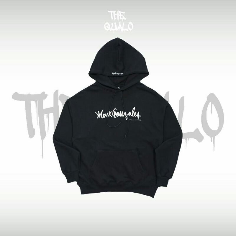 Hoodie Pria Mark Gonzales Unisex Street Style Hoodie Black ORIGINAL