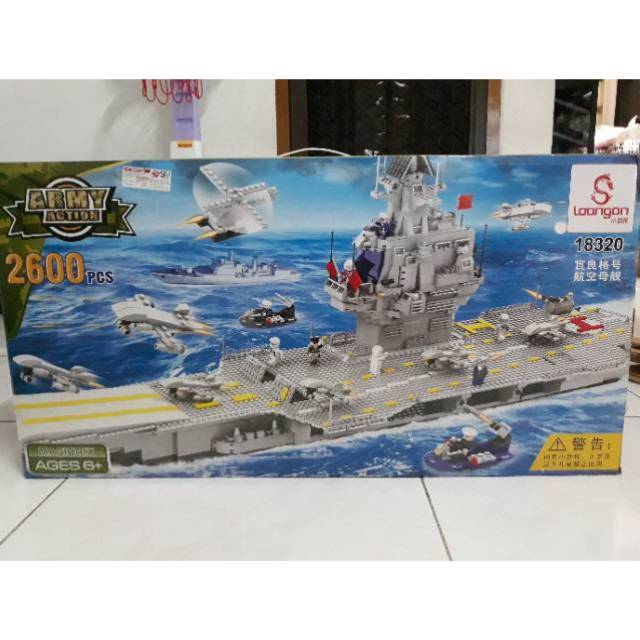 Blok loongon lego blok kapal army besar 2600pcs 18320