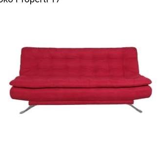 SOFABED INFORMA NEO AUDREY MERAH RED SOFA BED DF12SD3S