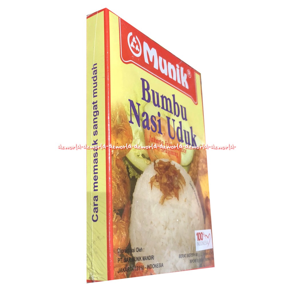 Munik Bumbu Nasi Uduk Jakarta Fragrant Rice Seasoning Bumbu Instan 68gr