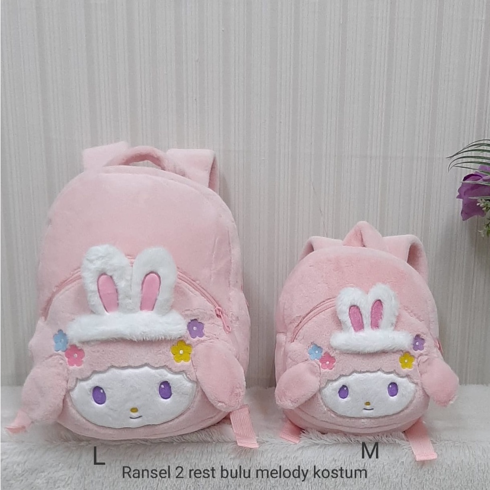 Tas Ransel Melody Kostum Rabbit/Tas Sekolah Backpack