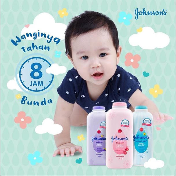 200gr  / 150+50gr - JOHNSON'S BABY POWDER - Bedak Bayi Blossom Jhonson's ens johnsons johnson