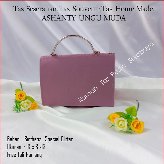 Tas Seserahan,Tas Souvenir,Tas Home MadeASHANTY UNGU MUDA