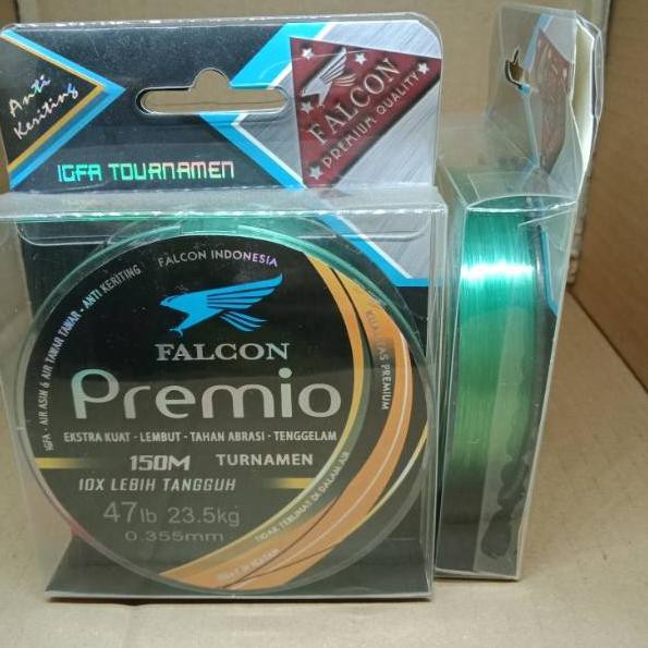 JV0 Senar falcon premio 150m 47lb-23.5kg-mm IGFA air asin-air tawar-anti keriting ❂ ✽