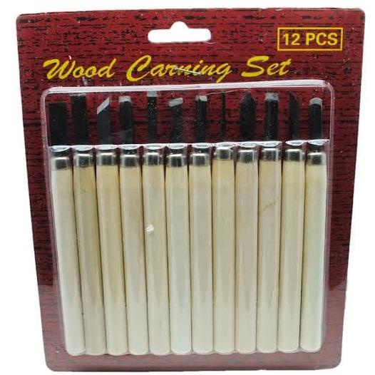 

!!!!!!] Set Pisau Ukir Pahat Kayu 12 in 1 Wood Carving Art Knife - KSJ-12
