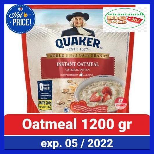 

23Qwe2- Quaker Instant Oatmeal 1.2 Kg - Oat Instan Quaker 9Yk9Kji-