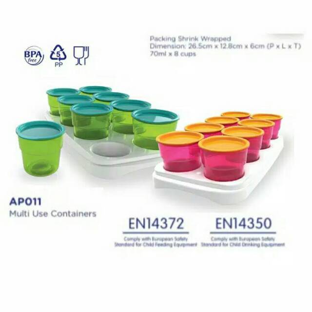 AP011 Baby Safe Multi Food Container (1 set isi 8)