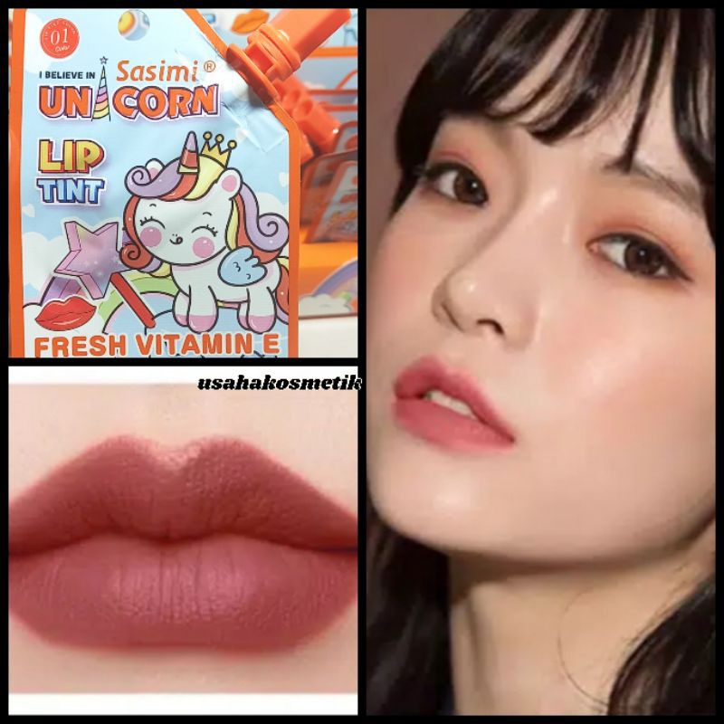 ECER LIP TINT SASIMI UNICORN FRESH VIT E DI BIBIR NO.S12015