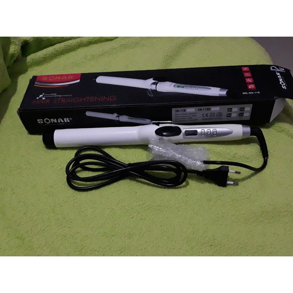 Catok Curling tong Sonar SN-118 big curl 32mm , catokan curly , alat keriting rambut , hairdryer