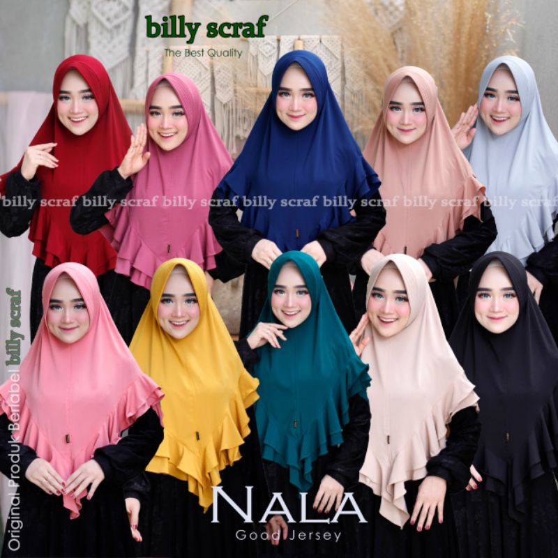 Hijab Billy Scraft Nala Original (Isi 10pcs)