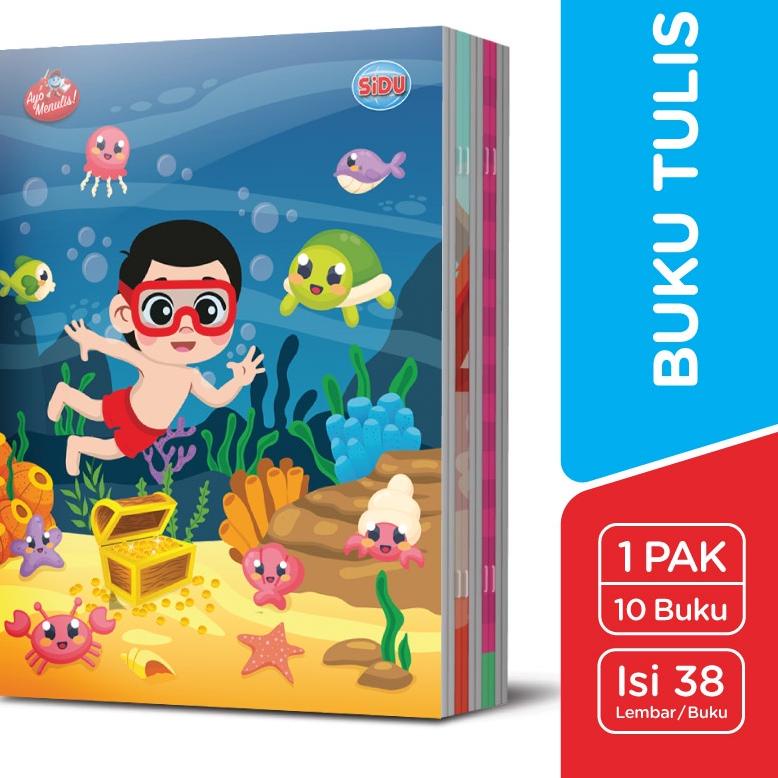 

Special - 10pcs Buku Tulis SIDU Garis 38lembar / 1pack Buku Tulis SIDU 38lembar ✓