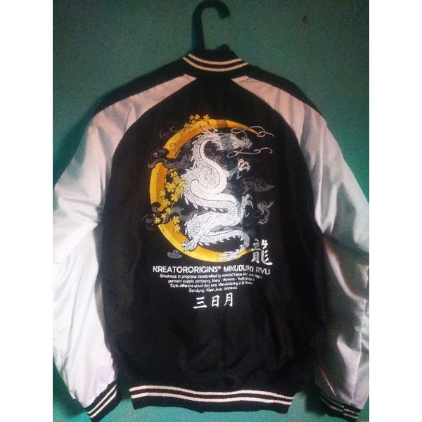 Jaket Varsity Sukajan Bomber Baseball Bisbol Naga Original Kreator Apparel