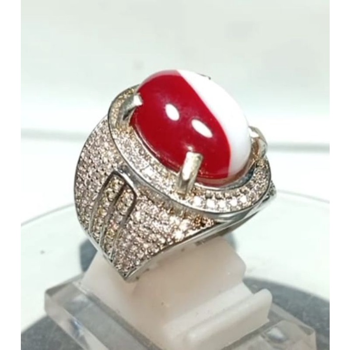 NATURAL BATU PERMATA MERAH PUTIH