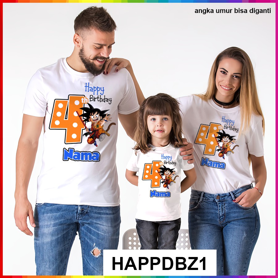 [FREE NAMA!!] Baju Kaos ANAK DAN DEWASA DRAGON BALL Z GOKU SUNGOKU BANYAK MOTIF