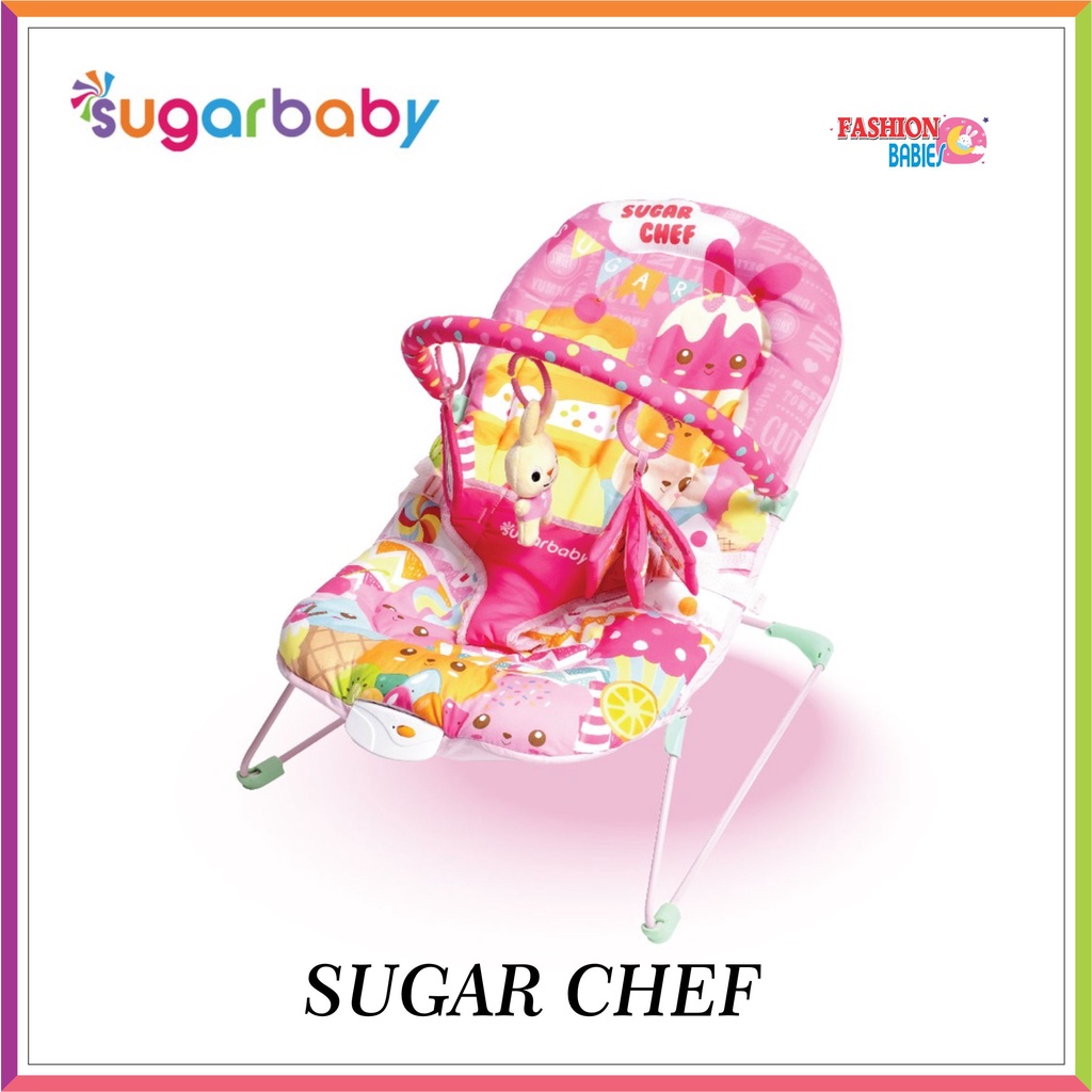 SUGAR BABY BOUNCER DELUXE MUSICAL VIBRATION | SUGARBABY BOUNCER ( FREE BUBBLE WRAP )