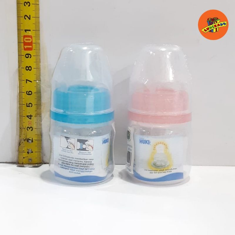 BABY HUKI ORTHODONTIC NIPPLES ROUND BOTTLES 60ml- Botol Susu 60ml