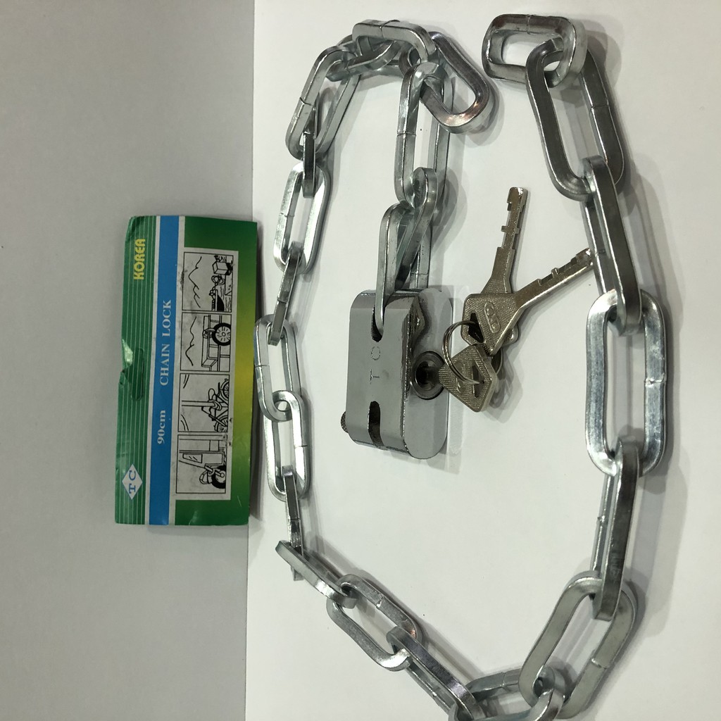 GEMBOK RANTAI 90 CM / CHAIN LOCK 90 CM / GEMBOK SEPEDA 90 CM / GEMBOK MOTOR 90 CM KUAT TAHAN POTONG-1