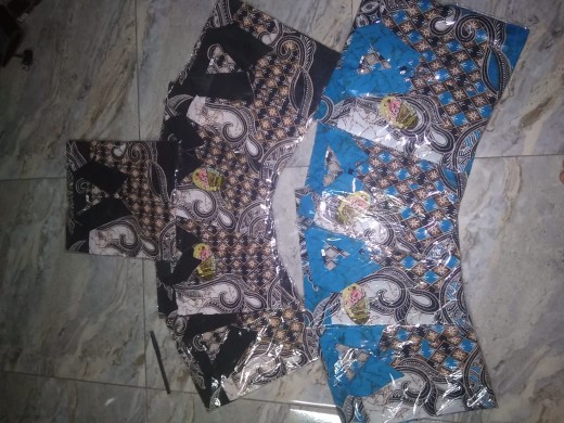 Batik Couple Keluarga Sania Ruffle Ori Ndoro Jowi Dnt~ Motif Tenun