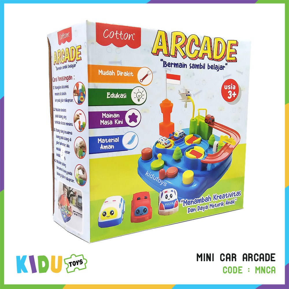 Mainan Anak Mini Car Arcade / Mainan Motorik Anak / Mainan Track Mobil Kidu Toys