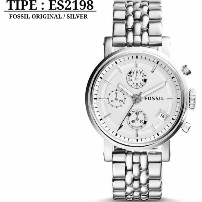 Jam Tangan Wanita Merk Fossil Boyfriend Type ES 2198 / ES2198 Original barang ada