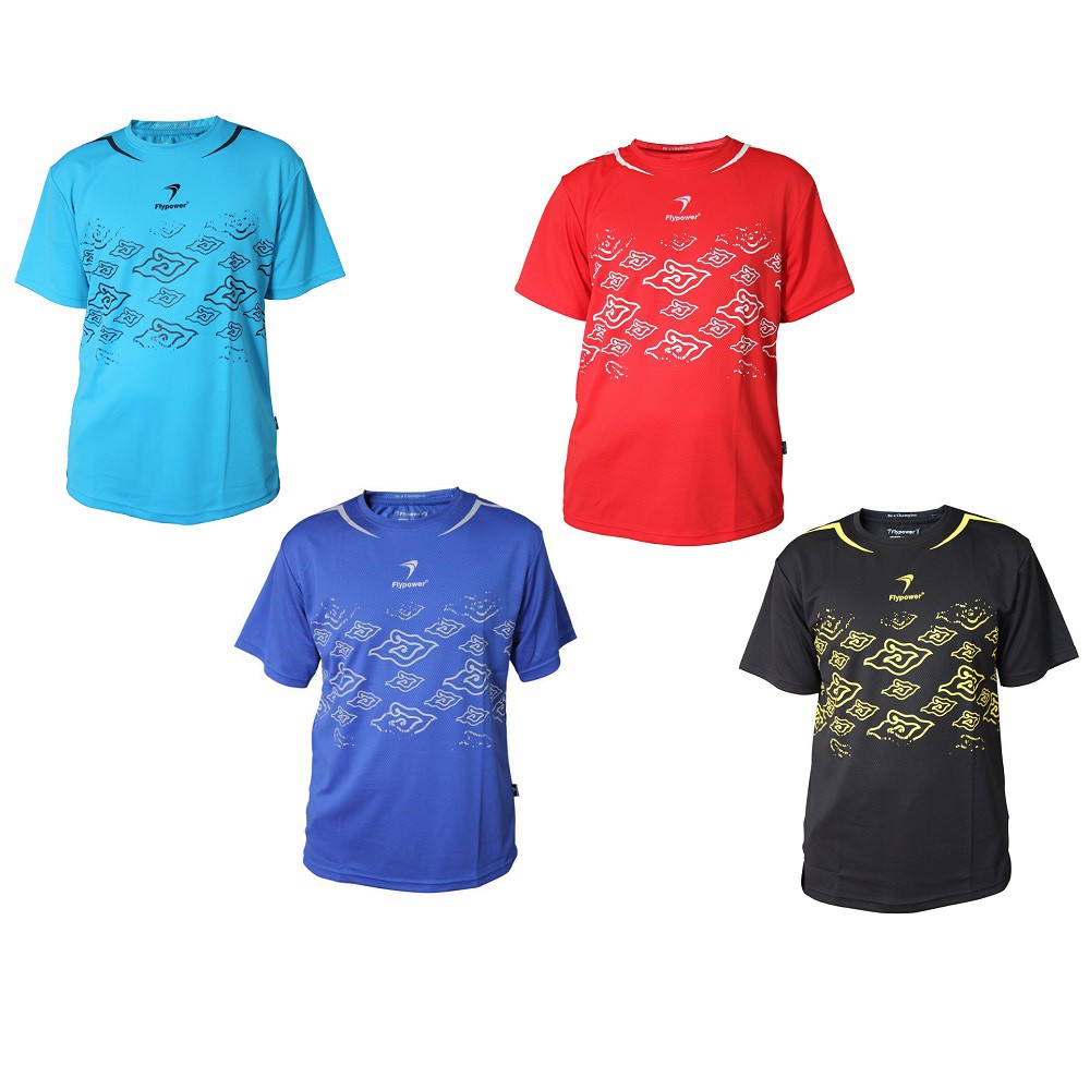 Baju Badminton / Kaos Olahraga Bulutangkis Flypower ODF 6 Original