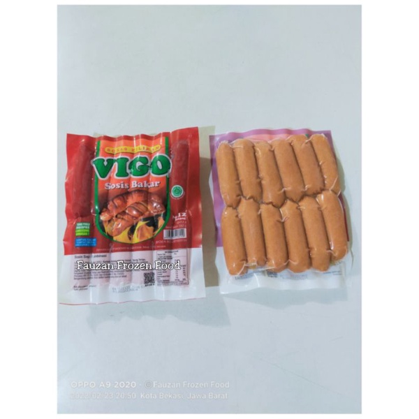 

Vigo Sosis Bakar 500gram isi 12pcs