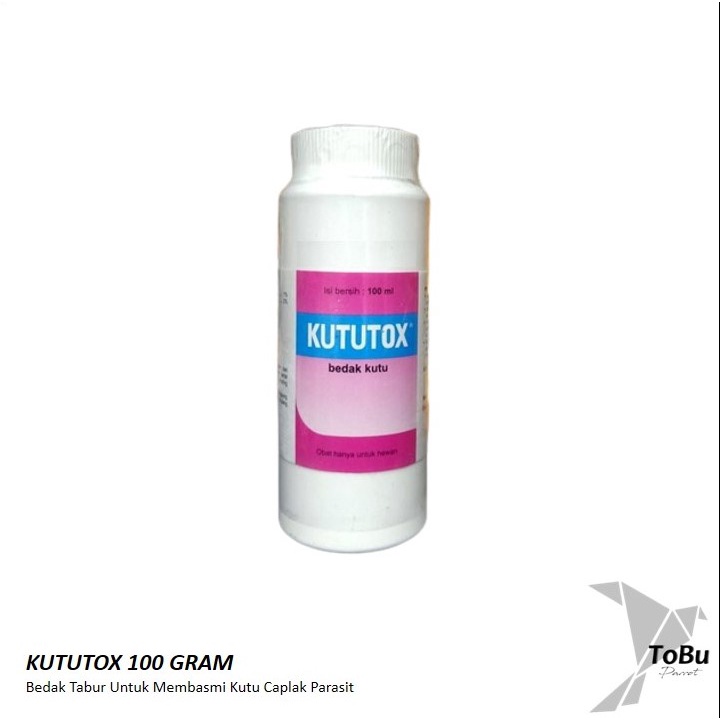KUTUTOX 100 BEDAK UNTUK GATAL KUTU HEWAN ANJING BURUNG KUCING DLL