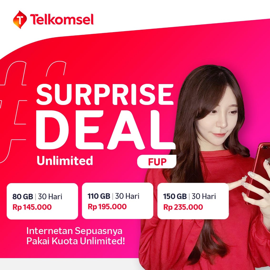 [PALING MURAH] KUOTA TELKOMSEL SURPRISE DEAL FULL 24 JAM