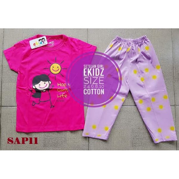 Kaos dan Celana Setelan Anak Perempuan Terbaru Berkualitas SAP02