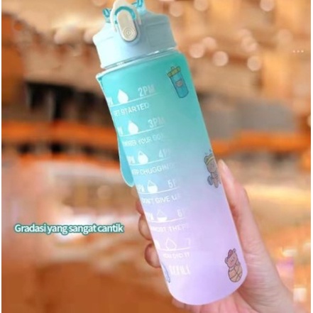 Botol Minum Tumblr Gradasi 1 Liter Murah