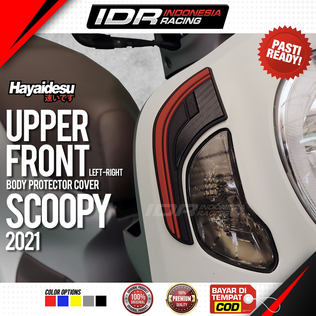 Hayaidesu New Scoopy 2021 Upper Front Cover Body Protector Aksesoris Honda