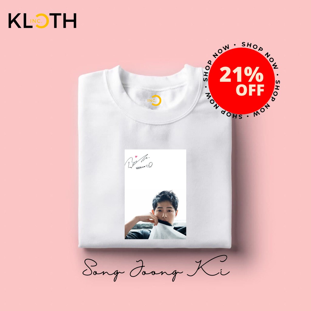 Kaos Vincenzo Song Joong Ki Drakor Cotton Combed 24s Bisa Upgrade Lengan Panjang