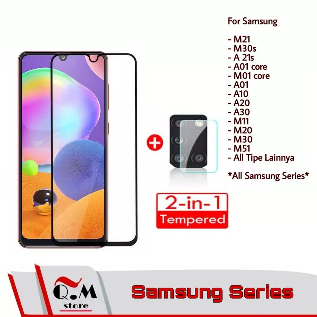 Tempered Glass Samsung A12 / A02S / M21 / M30S / A01 / A10 / A20 / A30 / A21S / M11 / M20 / M30 / M51/A01 Core / M01Core