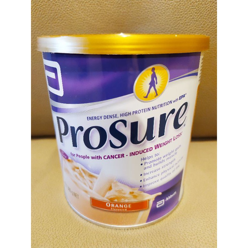 (ABBOTT IMPORT SINGAPORE) PROSURE rasa ORANGE untuk Penderita Kanker / Cancer - 380 Gram Kaleng