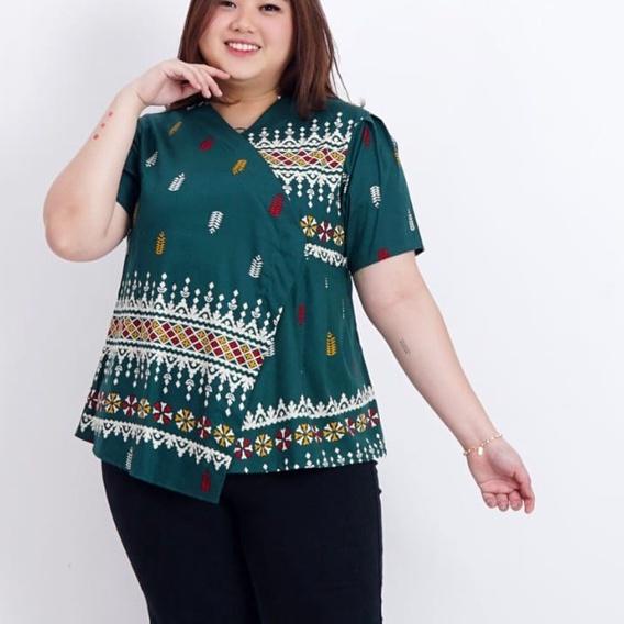 Update  Seller  BAJU ATASAN BATIK BLOUSE BATIK WANITA LD 120cm JUMBO BIG SIZE 309 XXL XXXL BAJU HAMI