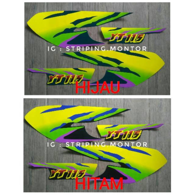 Lis Striping Sticker Yamaha Yt 115