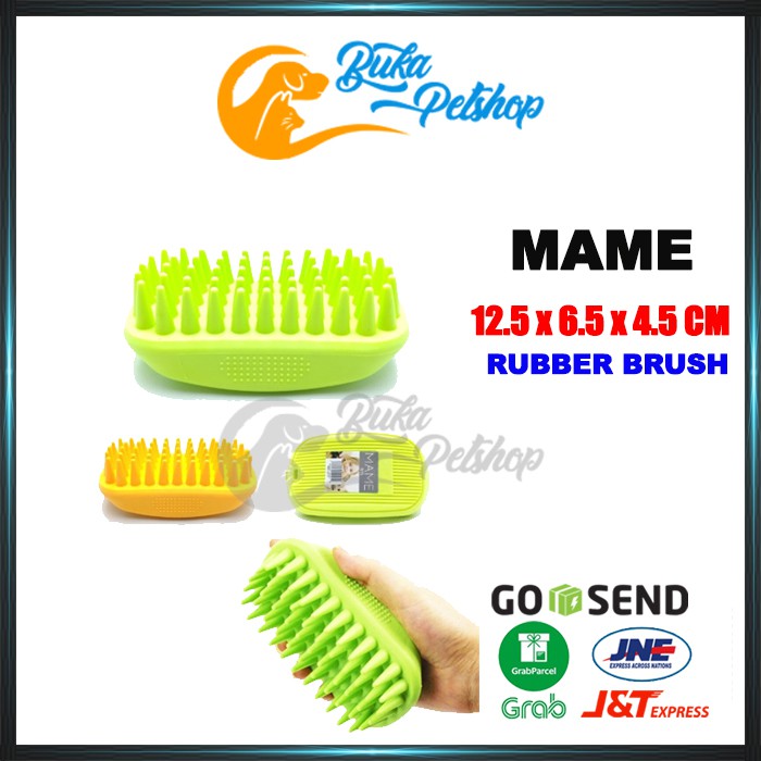 Sikat Karet Anjing Kucing MAME GROOMING RUBBER BRUSH PREMIUM