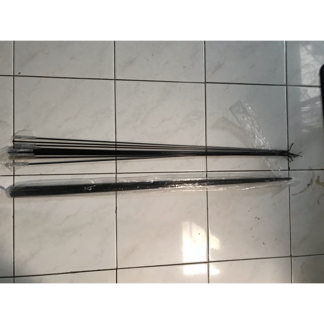 UJUNG TEGEK CARBON HOLLOW  ROS PANJANG 90Cm