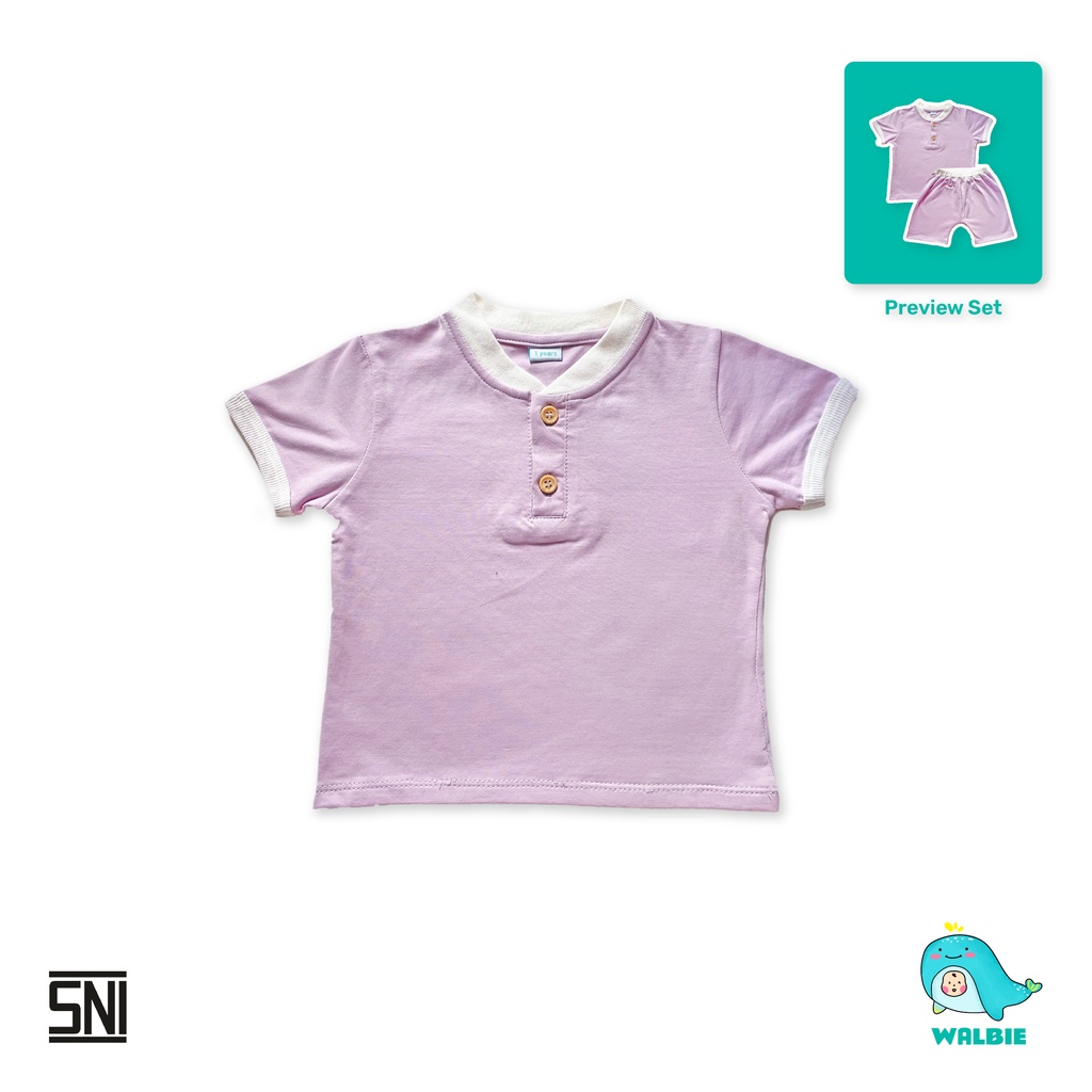 Unisex Walbie Winter Button Shirt Set 006 ( BISA TUKAR SIZE ) Unisex Cotton Kaos Celana Anak Bayi Polos Basic Tshirt Atasan 0 Bulan - 4 Tahun Baju Bayi Unisex Laki laki Perempuan celana katun anak bayi